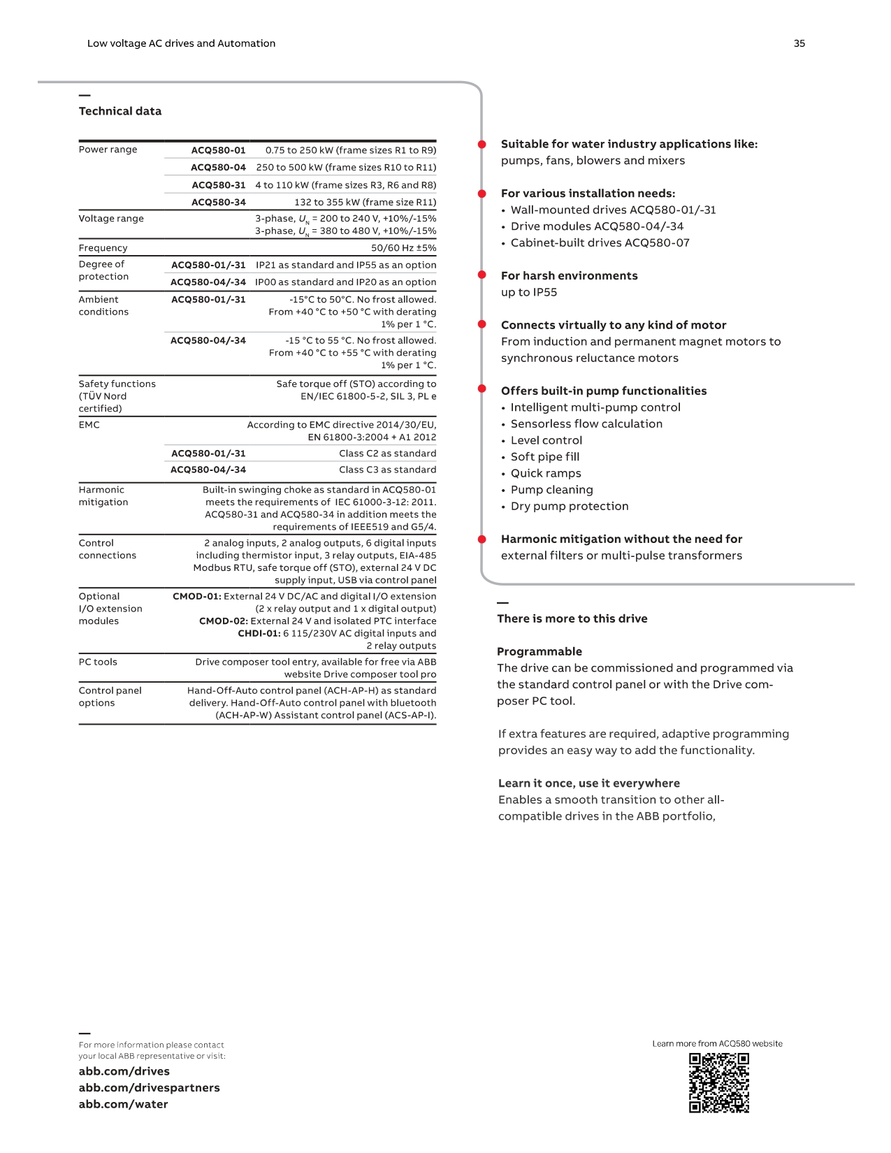 Acq580 Drives For Water And Wastewater - Application: Industrial Automation