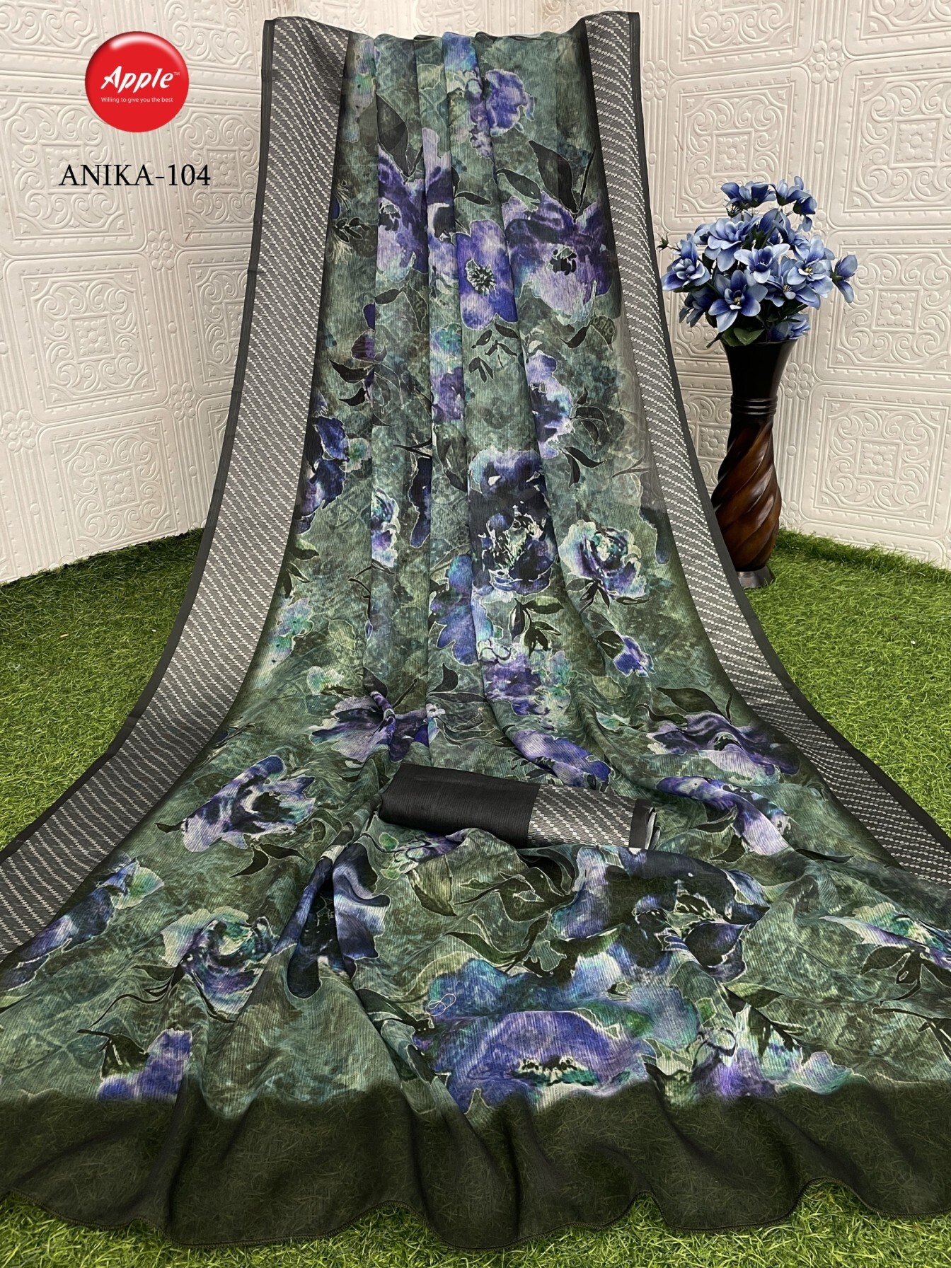 Moss Chiffon Sarees