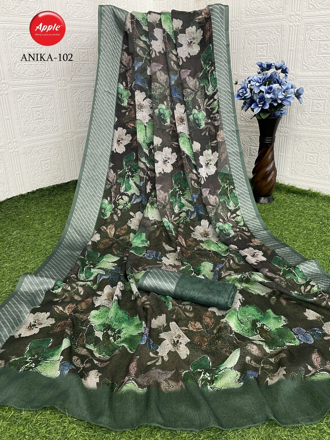 Moss Chiffon Sarees
