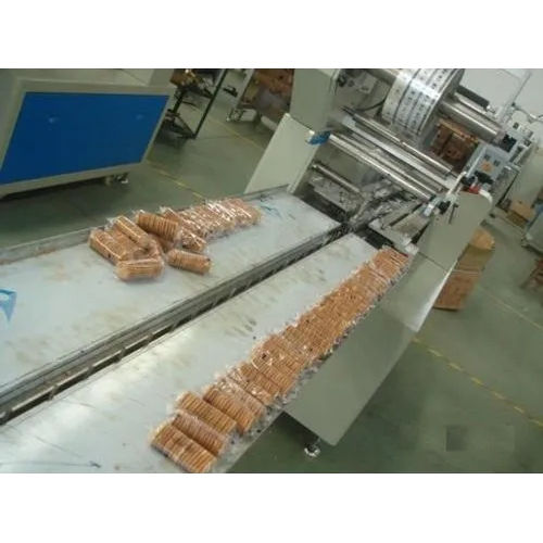 Fully Automatic Biscuit Packing Machine - Color: Silver