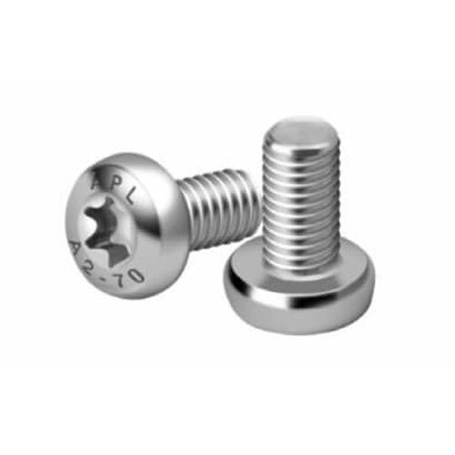 Din 7985 Tx Hexabular Socket Pan Head Torx Screw - Color: Silver