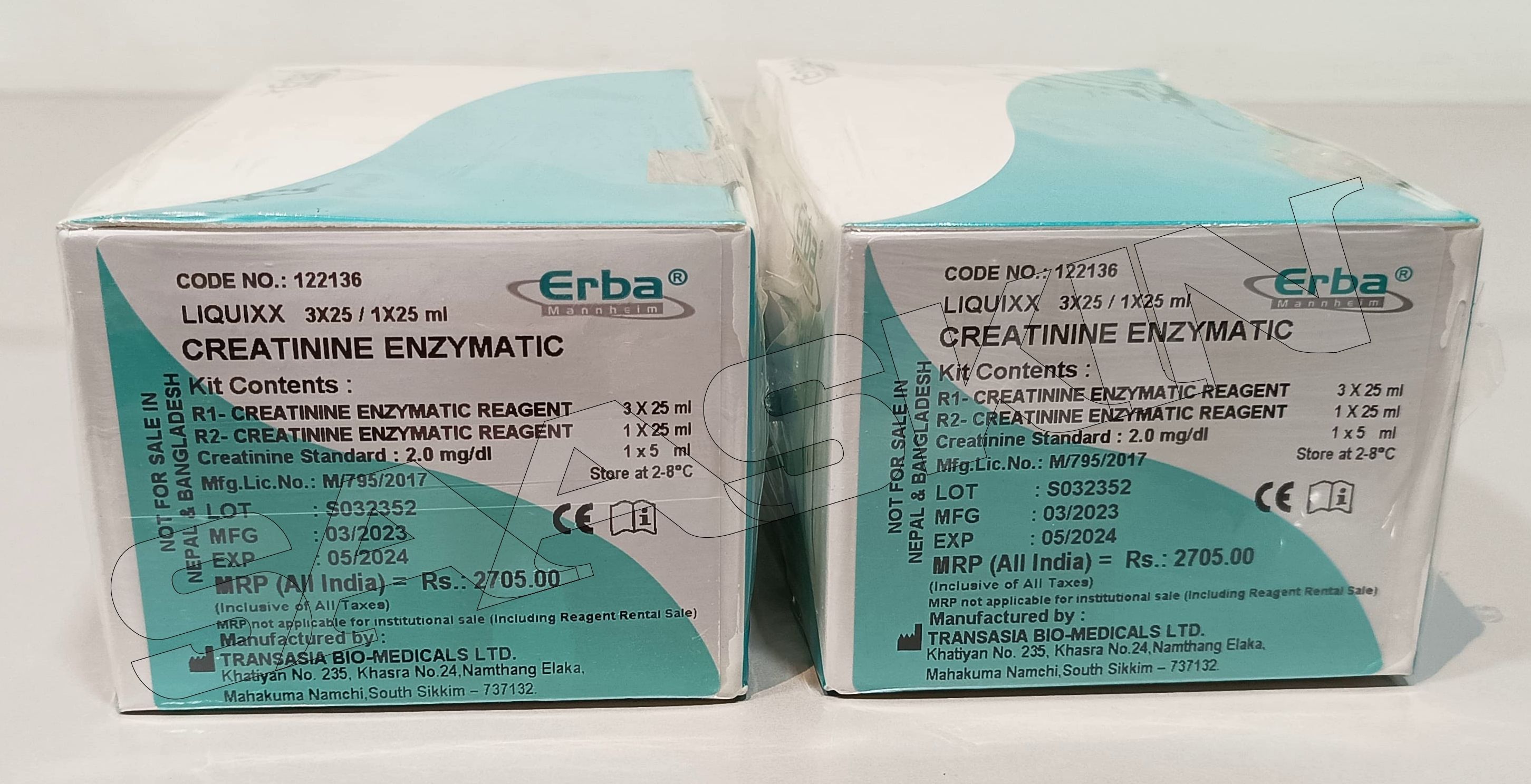 Erba Mannheim LIQUIXX Creatinine Enzymatic Kit