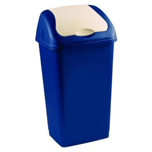 Plastic Swing Dustbin - Color: Blue