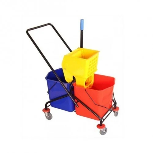 Double Mop Wringer Trolley