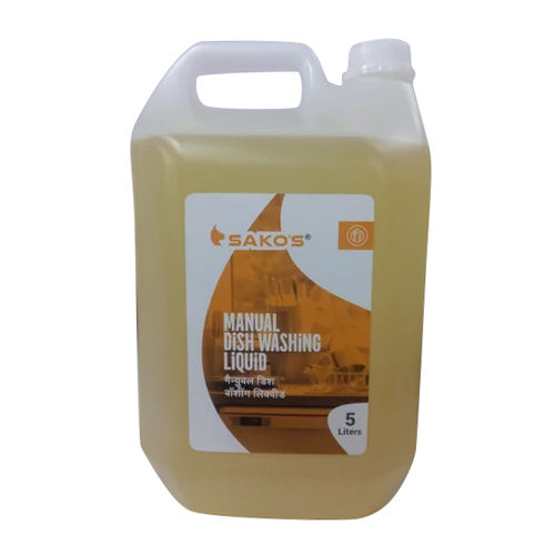 5L Sakos Dish Washing Liquid - Color: Yellow