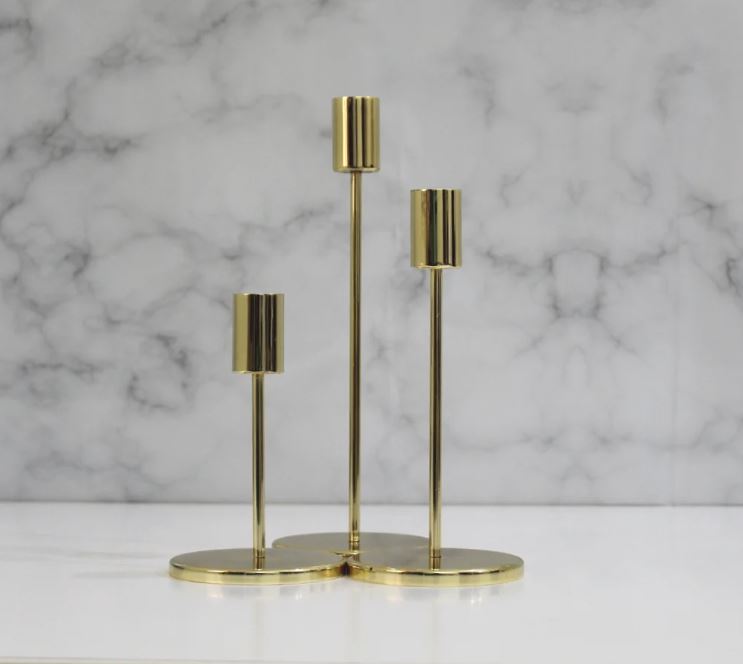 Decorative Candles - Steel, Modern Arts Style, Polished Finish | Easy To Install, Elegant Home Accent For Contemporary Decor