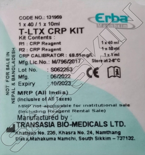 Erba Mannheim LIQUIXX T-LTX CRP Kit