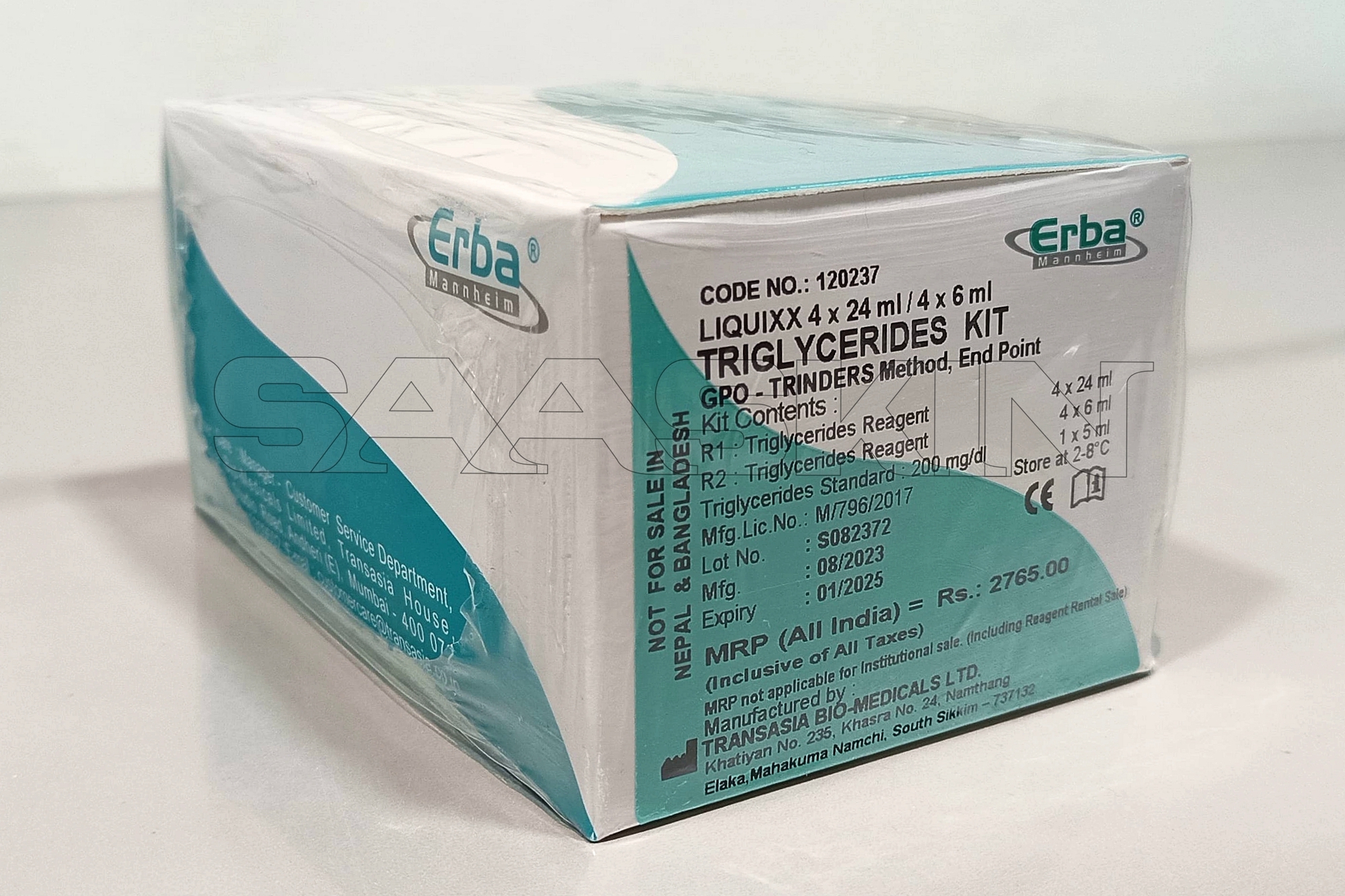 Erba Mannheim Liquixx Triglycerides Kit