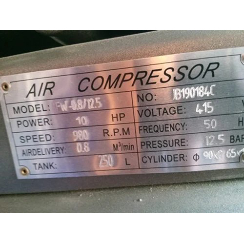 Industrial Screw Air Compressor - Color: Black