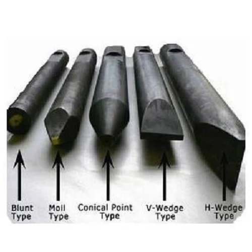 Hydraulic Rock Breaker Chisel - Color: Black