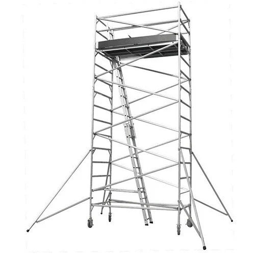 Double Width Aluminum Scaffolding Tower Ladder - Material: Aluminium