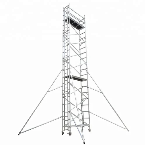 Aluminium Self Supported Mobile Scaffolding Tower Ladder