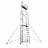 Aluminium Self Supported Mobile Scaffolding Tower Ladder