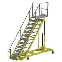 Adjustable Height Step Tower Ladder