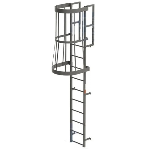 Silo Fire Escape Wall Support Ladder