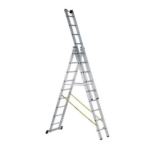 Self Supported Cum Extension Step Ladder - Material: Aluminium