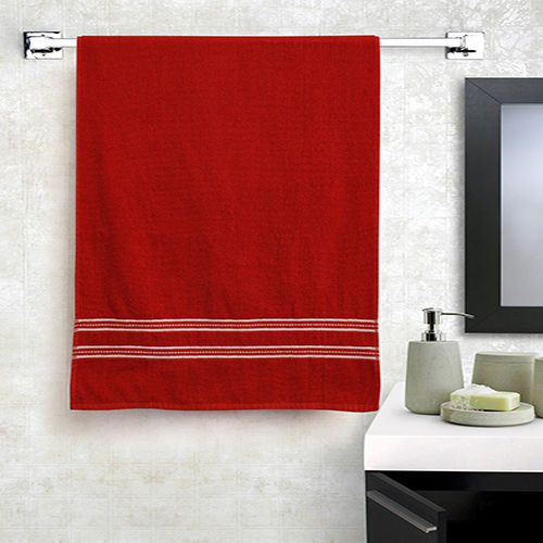 Red Color Blend Cotton Bath Towels - Feature: Eco-Friendly