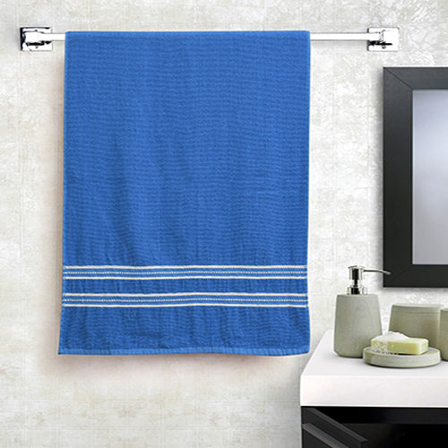 Sky Color Blend Cotton Bath Towels - Color: Blue