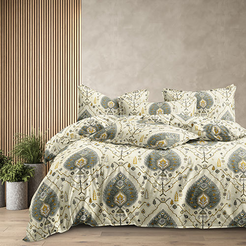 Designer Fabric Printed Bedsheet - Color: Multicolor