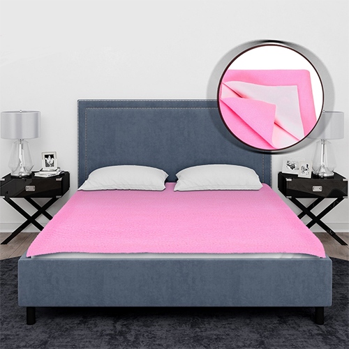 Dry-704-F-1P Light Pink Color Baby Dry Sheet - Material: Fleece