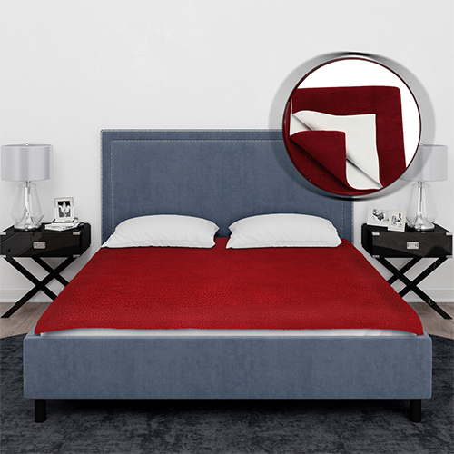 Baby Dry Sheet - High-Quality Soft Cotton Blend, Various Sizes Available, Maroon and White Color Combination, Moisture-Absorbing Features for Comfort