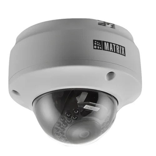Matrix 2 Mp Ir Dome Camera - 1kg Metal, 2.8mm Lens, White | Poe, Audio Support, Wdr, Motion Detection, Ip67, 30m Ir Range