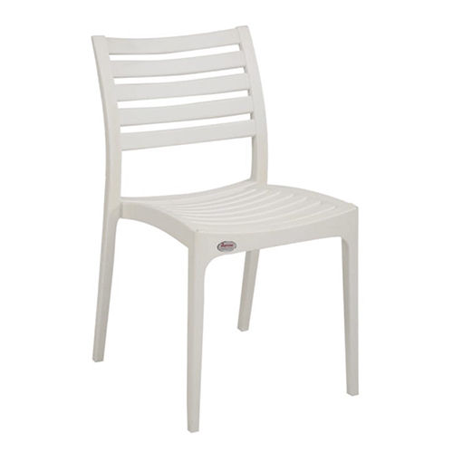 Plastic Cafe Chair - Color: White