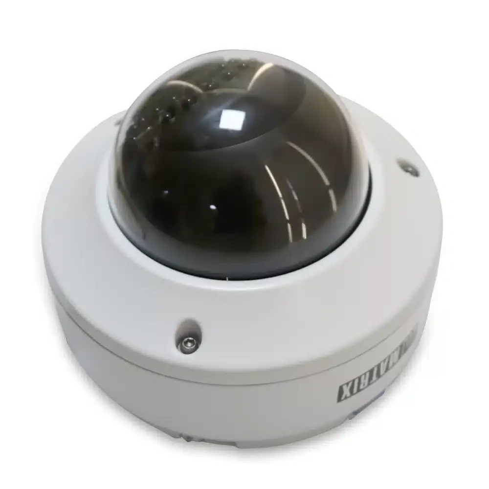Matrix 2 Mp Ir Dome Camera - 1kg Metal, 2.8mm Lens, White | Poe, Audio Support, Wdr, Motion Detection, Ip67, 30m Ir Range