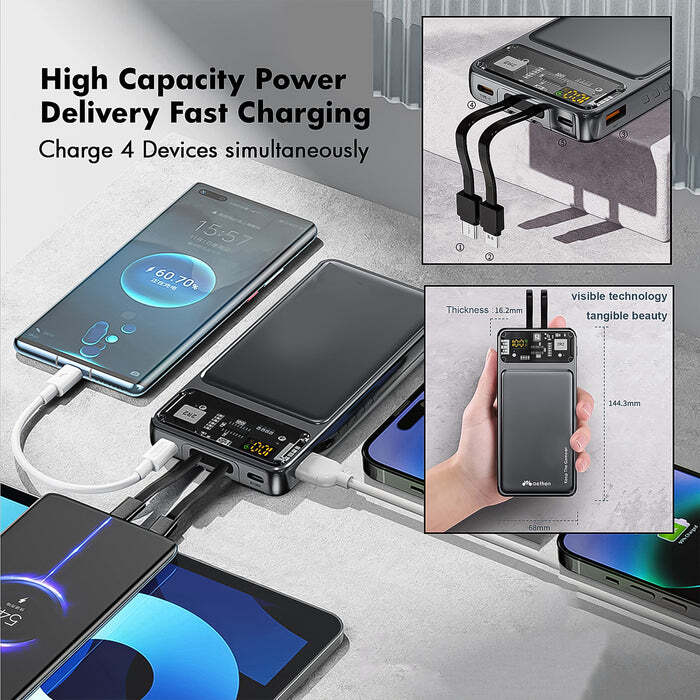 22W Fast Charging Power Bank 10000 mAh