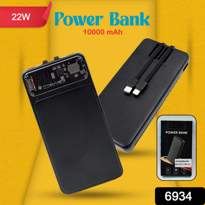 22W Fast Charging Power Bank 10000 mAh