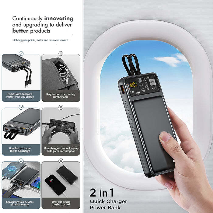 22W Fast Charging Power Bank 10000 mAh