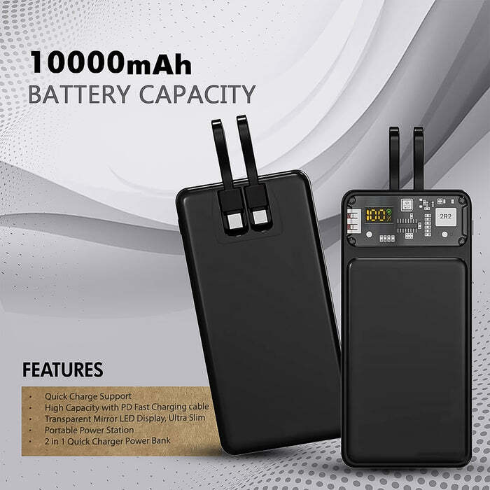 22W Fast Charging Power Bank 10000 mAh