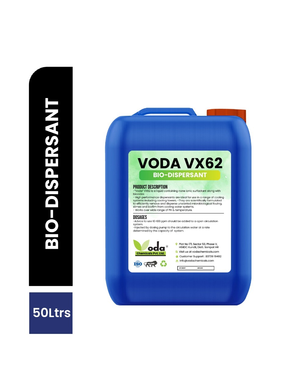 VX 62 Bio Dispersant Cooling Tower Chemicals