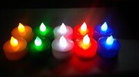 Vintage Charm Diy Tealight Diyas Set - 8 Odorless Wax Candles, 4.5 Cm Length & 3 Cm Height | Perfect For Diwali, Weddings, Parties & Thoughtful Gifts