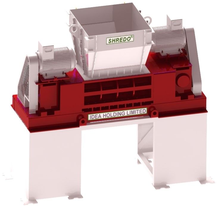 Municipal Solid Waste Twin Shaft Shredder