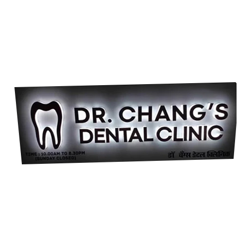 Dental Clinic Sign Board - Application: Advertisement