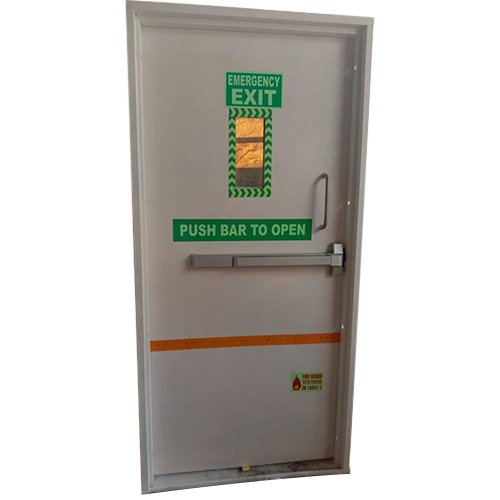 Single Leaf Fire Door - Color: Grey