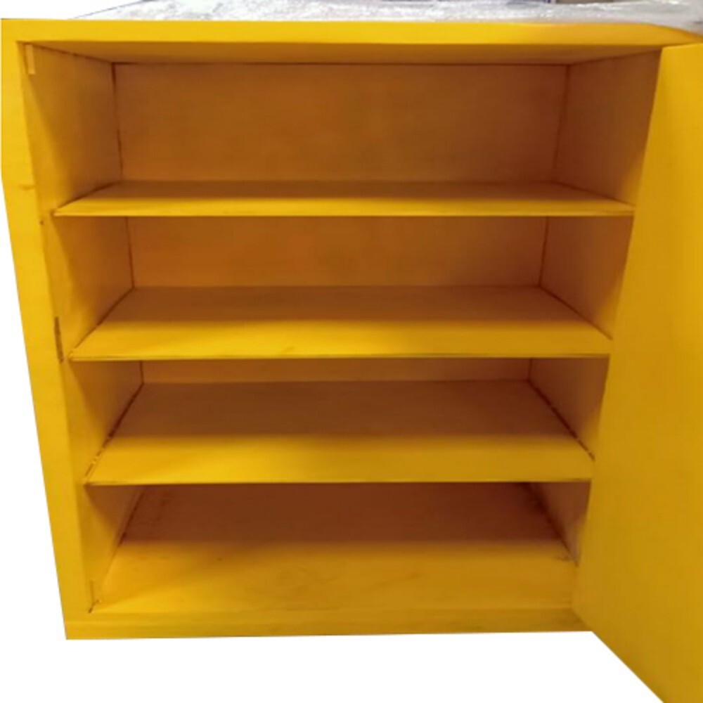 Chemical Storage Flame Safe Cabinet - Color: Yellow