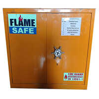 Flame Proof Cabinet - Color: Yellow Paint Coated