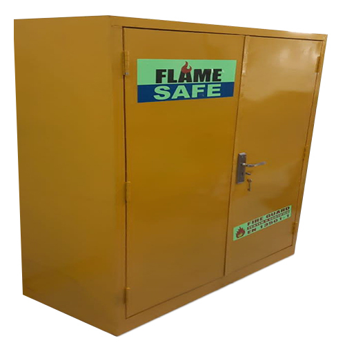 Flame Proof Cabinet - Color: Yellow Paint Coated