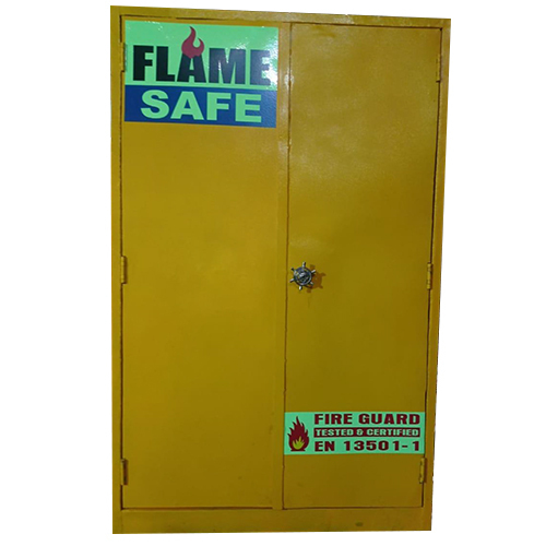 Flame Proof Cabinet - Color: Yellow Paint Coated