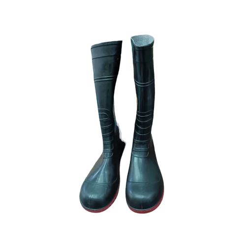 Leather Black Safety Gumboot