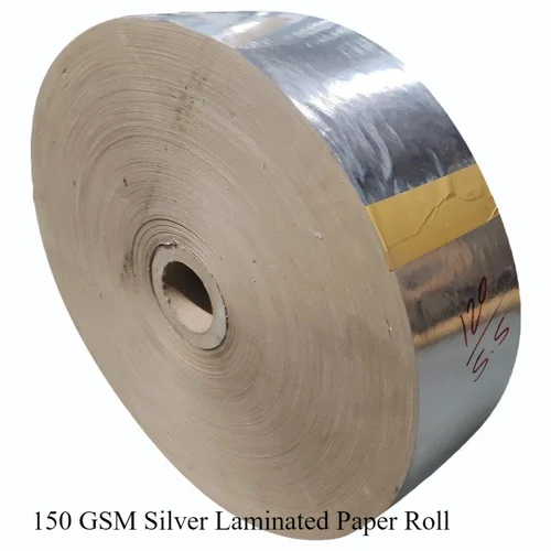 150 GSM Silver Laminated Paper Roll