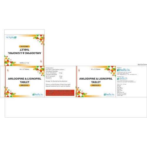 Amlodipine Lisinopril Tablet - Grade: Medical