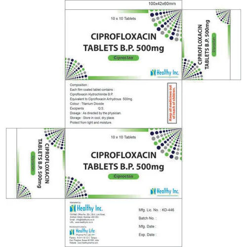 Ciprofloxacin Tablets BP 500 mg