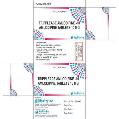 10 Mg Amlodipine Tablets Ip - Grade: Medical