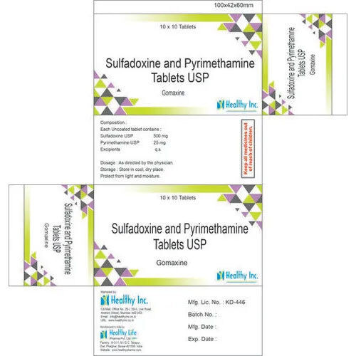 Sulfadoxine And Pyrimethamine Tablets - Grade: Medical