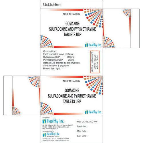 Sulfadoxine Pyrimethamine Tablets - Grade: Medical