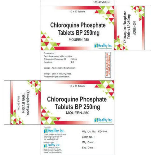 250 Mg Chloroquine Phosphate Tablets Ip - Grade: Medical