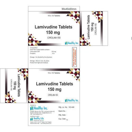 150 Mg Lamivudine Tablets Ip - Grade: Medical